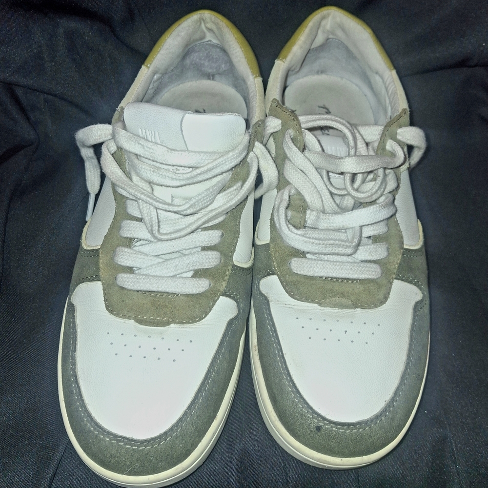 Madewell White and Gray Athletic Shoes